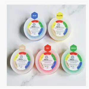 테라 퓨티 컬러 고무 악력 손 운동 훈련 도구 무독성 소근육 57g 옐로우