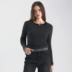 [후아유](의정부점)Dyed Ribbed Shirring T-shirt WHLAF3831F