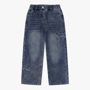 [롯데백화점]신디키즈 리본 프린지 세미와이드 데님 CITJ25T01