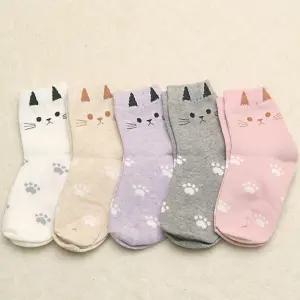 S젤리냥이5족 봄 여름 가을 겨울 크리스마스 아동양말 유아 어린이 집 선물세트 유치원 답례품 아기 초등 방한