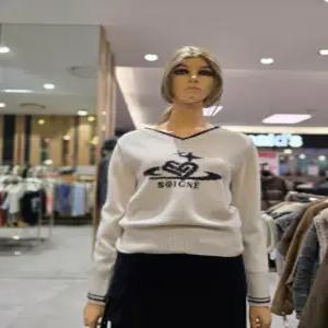 [에고이스트] 메탈 자카드 브이넥 니트  ER4KL-563