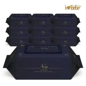 아이러브베베 시그니앙 누아르 75g 캡형 77매X10팩 아기물티슈