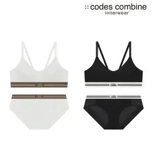 [코데즈컴바인이너웨어](강남점)플렉서블일체형 노와이어 여성세트 2종택1(CEWBR251+CEWBP251)