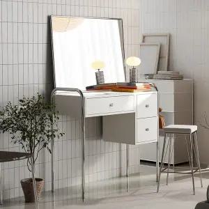 [이안가구]미뉴 800 콘솔 미드센츄리 수납 화장대 2colors (거울포함)
