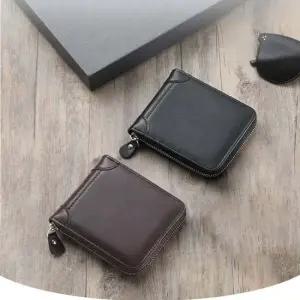 남성 2컬러 수납력 좋은 지퍼 동전 반지갑 쌈지반지갑