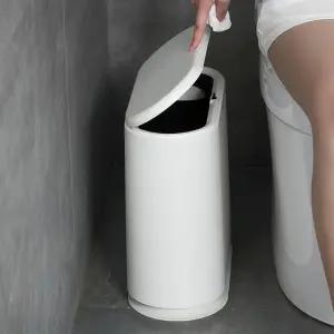 글라움베어 원터치 미니휴지통 틈새 쓰레기통 슬림 화장실 냄새차단