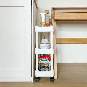 슬림홀 틈새선반 이동식 슬림 선반 트롤리 다용도실 정리