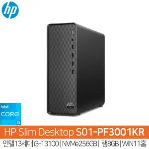 HP S01-PF3001KR 13세대i3-13100_NVMe256GB_8GB_WIN11홈/HP컴퓨터/슬림PC/사무용PC/HH