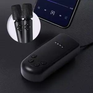 플러그앤싱 무선 마이크 블루투스 수신기 노래방 AUX 스피커 확장 연결 차량용 휴대용