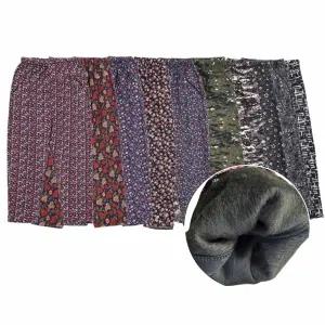 레트로 촌캉스 꽃무늬 기모 겨울 몸빼바지 김장 할머니 융털 캠핑 남성 여성 단추 고무줄 밴딩 팬츠