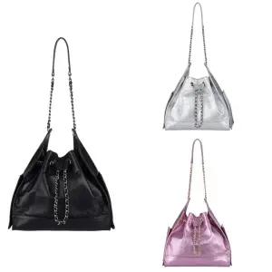 [PEOPLE OF THE WORLD] 글라쎄 체인 레더백