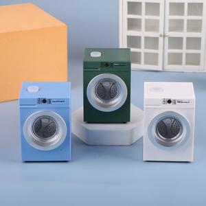 호환 인형 집 미니어처 세탁기  드럼 모델  장식 장난감