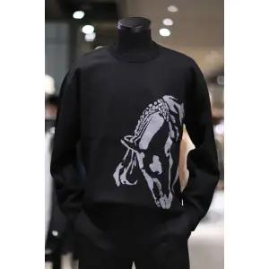 [롯데백화점]본매그넘 BON 22F/W 르네상스 HORSE 아트웍 남성 라운드 니트 (BN2FSW802)