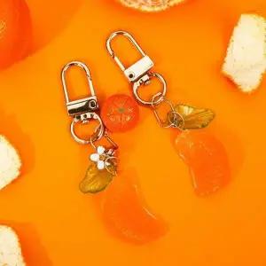 [하프클럽/]귤 키링 과일 가방 백팩 열쇠고리 우정 커플 친구 선