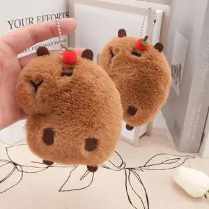 [하프클럽/]카피바라 인형 키홀더 귀여운 동물 가방고리 백꾸 가