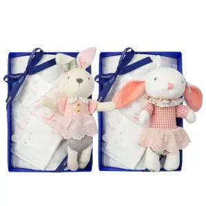 [롯데백화점]압소바 압소바 꽃토끼 뱀부 배냇슈트 A1A10120SET