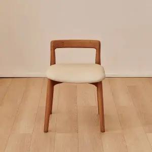 [동서가구] 로라 PU 원목 식탁 보조 의자 스툴 DF927581