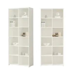LS8676 레아 6단 책장 수납장 800 오픈형)