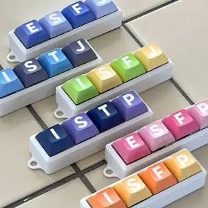 트라이코지 성격 유형 네모 키캡 키링