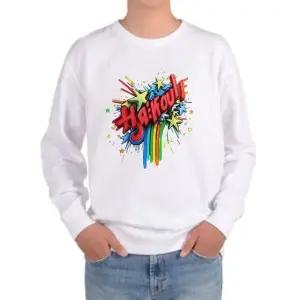 맨투맨 전사이즈 스타 무지개 축제 폭죽 별 (WFILF3K)