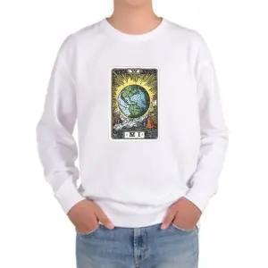 맨투맨 전사이즈 지구모양 타로 그래픽 운세 (WFILF3S)