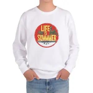 맨투맨 전사이즈 summer 인생 야자수 해변 (WFILF49)