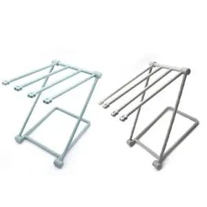 수건걸이 타올정리 스탠드 접이식 행주걸이 (WFJ0JXZ)