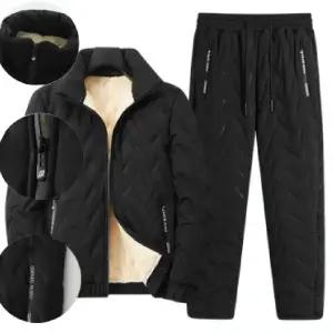 겨울 양털 패딩바지 패딩점퍼 여성 남성 작업복 방한 조거팬츠