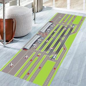 다미식 녹색 잔디 비행기 활주로 러너 러그 어린이 게임 클라이밍 매트 거실 침실 침대 옆 소파 가장자리