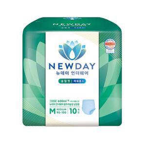 뉴데이 언더웨어 슬림핏 울트라슬림 성인용팬티기저귀 남성용 중형 10P