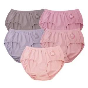 BYC 9114 나보아 부인용 순면 맥시 삼각팬티 5종 여성용