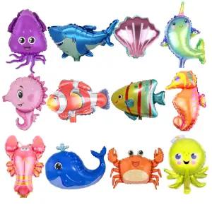 스마일파티 미니 바다 물고기 생물 동물 풍선 12종