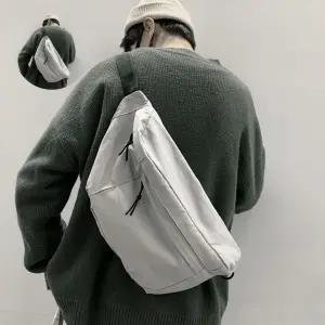 (제스트)남녀 캐주얼 공용 슬링백 빅사이즈 면소재 고급 힙색