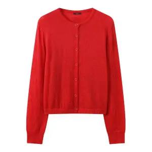 [GGPX]베이직 무지 긴팔 니트 가디건 GQACK004D _P415194069