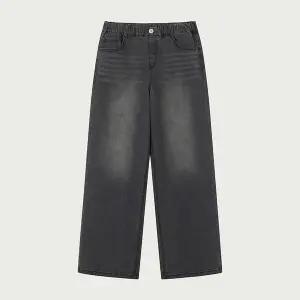 [보리보리/행텐 틴즈]행텐틴즈 풀밴딩 세미와이드 데님팬츠_165(14560-055-201-10)