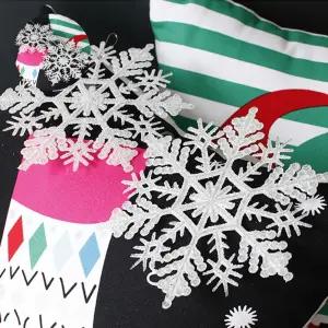 6p 장식 눈꽃모양 눈모양 소품 트리 걸이 성탄 꾸미기