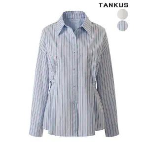 [하프클럽/]여성 사이드 스트랩 오버핏 셔츠