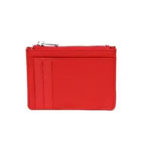 가죽 카드지갑 카드 동전 지퍼 지갑 레드 30대남자카드지갑 40대남자카드지갑