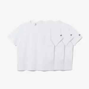 [뉴에라]LIGHTERA 에센셜 3팩 포켓 반팔 티셔츠 화이트 (14697422)_s