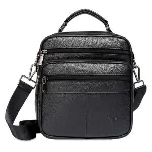 가죽 크로스백 남자 회사 가방 직장인 남자크로스가방 대학생크로스백 남자보조가방