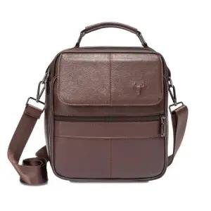 가죽 크로스백 간단한 출퇴근 남성 가방 남자크로스백 남자핸드폰가방 여행보조가방