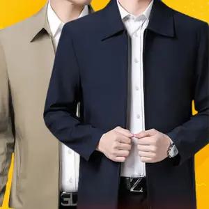 남자 베이직 디자인 정장자켓 쾌적보온성 카라점퍼 실용포켓 회사원 간절기 깔끔