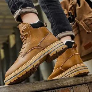 남자 겨울 클래식 기모 워커 패션 방한화 신발 남자클래식워커 겨울기모워커