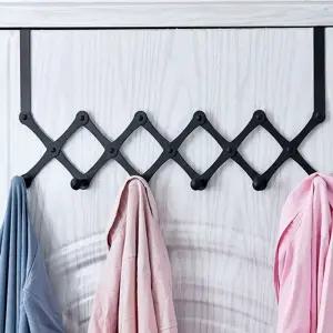 (모두) 문틈 거치형 자바라 옷걸이/문틀/도어/문에거는/문걸이/방문/문옷걸이/무타공/접이식/논슬립