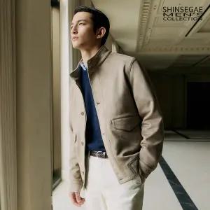 26SS NEW 신세계맨즈컬렉션 FAUX 스웨이드 해링턴 재킷