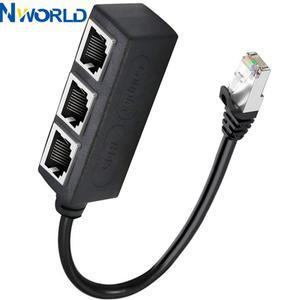 RJ45 이더넷 케이블 분배기 네트워크 어댑터 1-3 적합한 슈퍼 LAN 커넥터 Cat 6