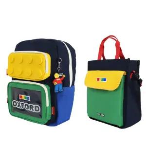 옥스포드 블록 초등학생 책가방세트 경량 가벼운 귀여운 튼튼한 키즈 백팩 신주머니 세트