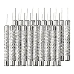 20 Pcs 시계 스트랩 팔찌 핀 펀치 0.8mm 헤드 리무버 수리 도구 시계 쥬얼리 조정 리벳 팅 핸드 툴 액세서