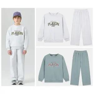 [네파키즈](강남점)26SS KM15953 레터 맨투맨 트레이닝세트