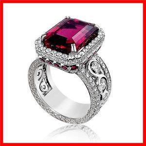 여성용 925 스털링 실버 파티 반지 레드 큐빅 매력적인 명예 시크한 손가락 액세서리 매력적인 웨딩 주얼리